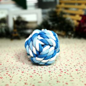 Pet Toy Cotton Rope Ball (Option: Blue)