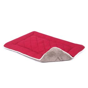 DGS Pet Products Pet Cotton Canvas Sleeper Cushion Extra Small Sand 15" x 20" x 1" (Color: Berry, size: Extra Small)